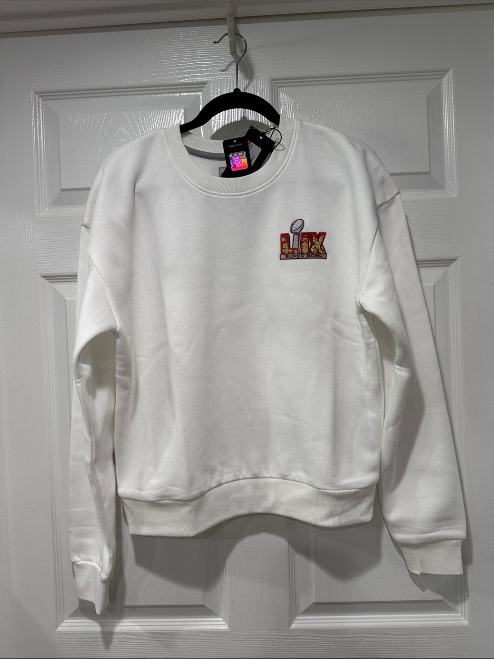 Antigua Super Bowl LIX White Sweatshirt - Never worn